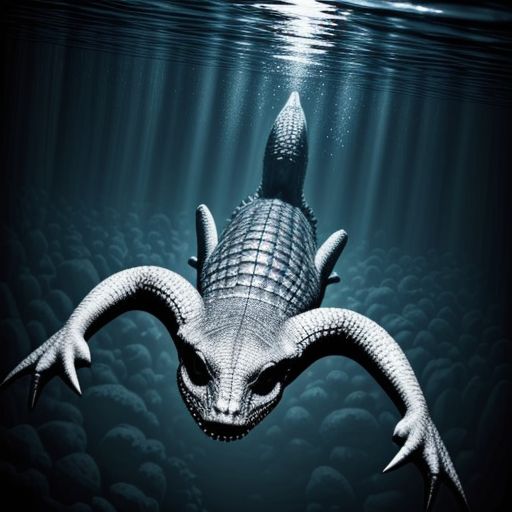Cá sấu dưới nước