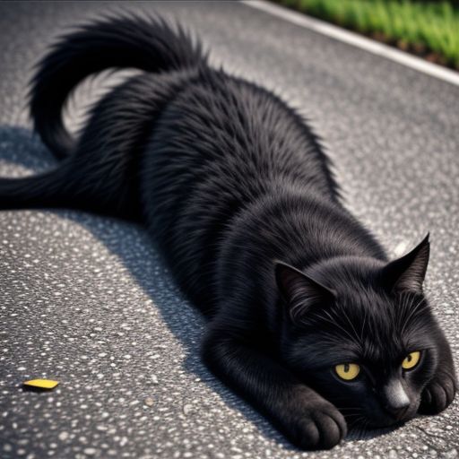 Mèo đen chết
