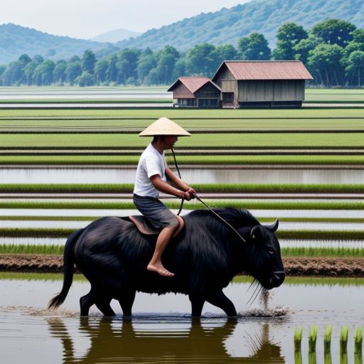 Mơ thấy trâu cày ruộng